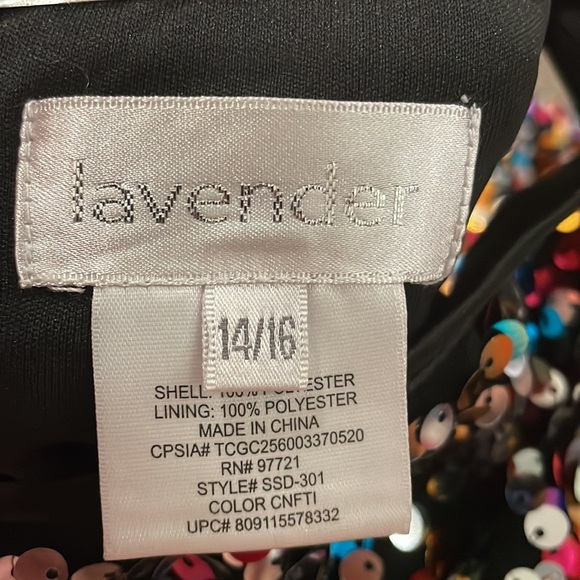 Lavender Girls confetti sequins dress - Picture 9 of 9